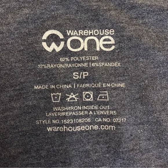 Warehouse One Strappy Sleeve T-shirt/Small - Picture 3 of 3
